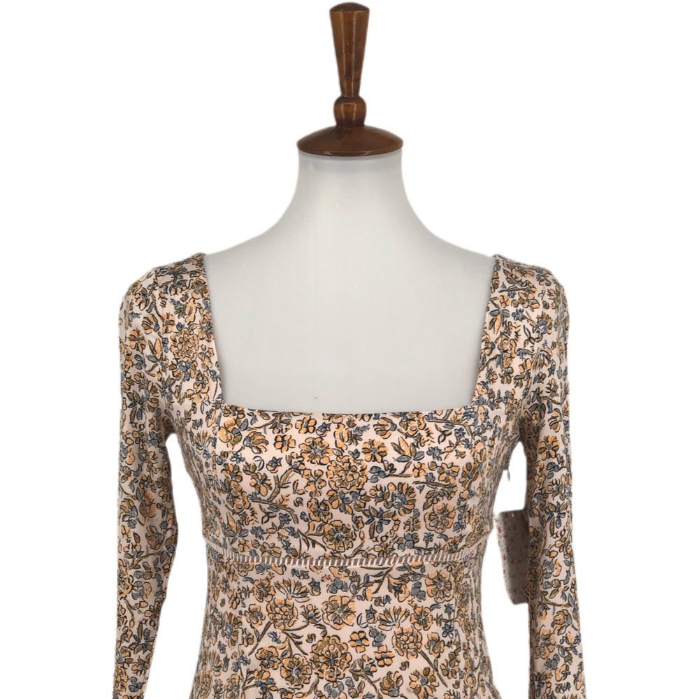 Free People Ivory Boheme Long Sleeve Mini Dress - Picture 3 of 10